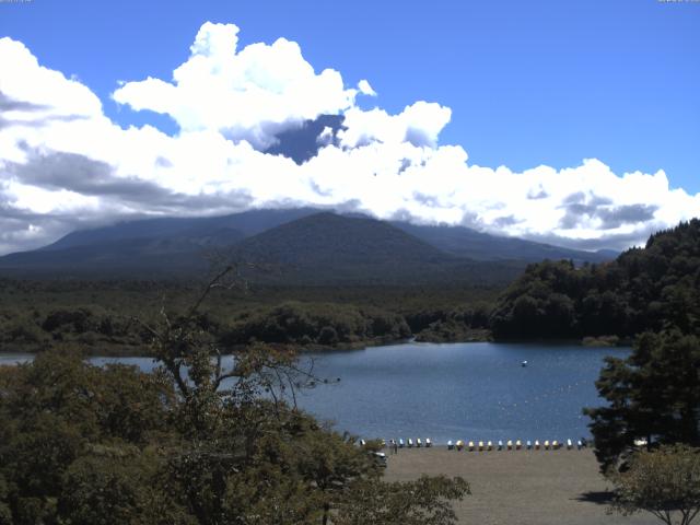 精進湖からの富士山