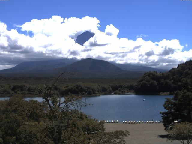 精進湖からの富士山