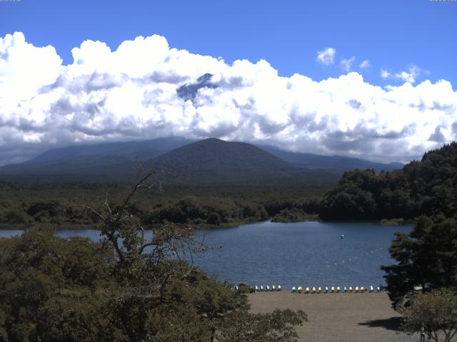 精進湖からの富士山