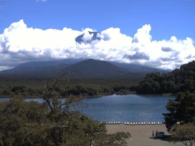 精進湖からの富士山