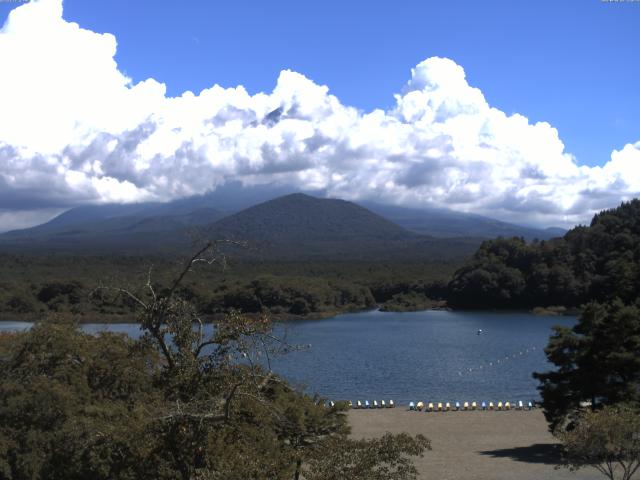 精進湖からの富士山