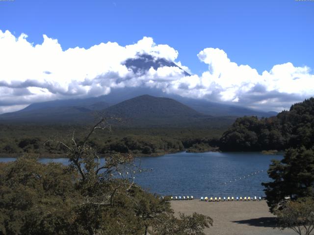 精進湖からの富士山