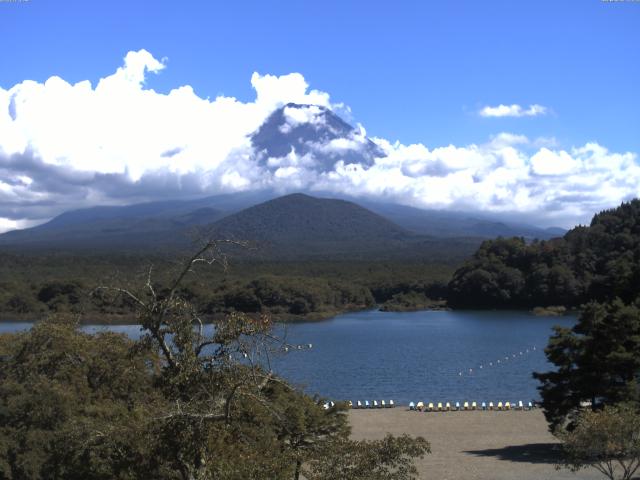 精進湖からの富士山