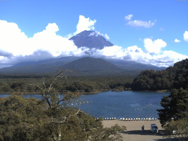 精進湖からの富士山