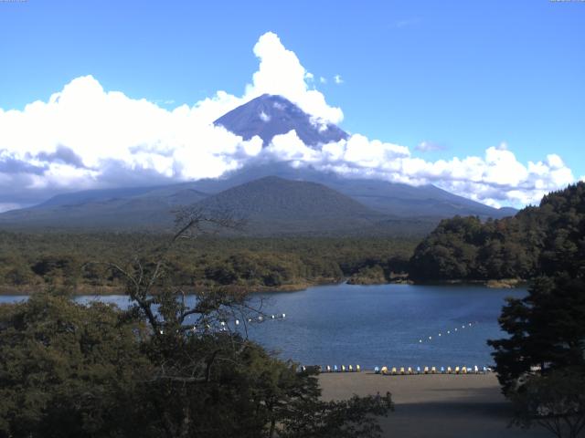 精進湖からの富士山