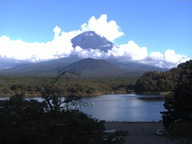 精進湖からの富士山