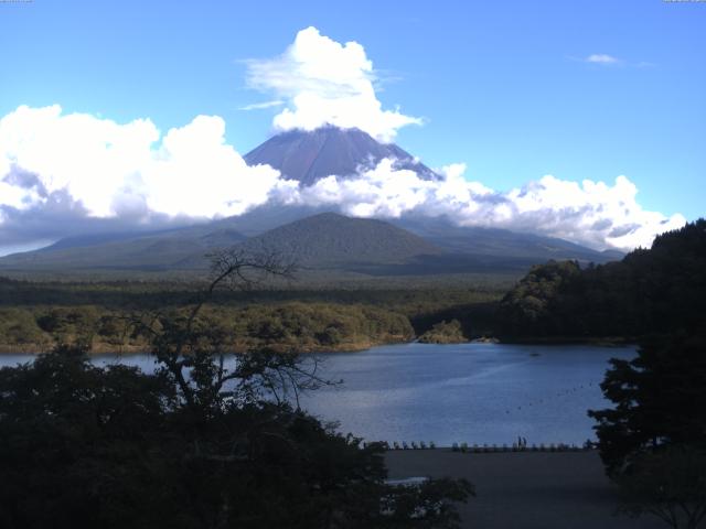 精進湖からの富士山