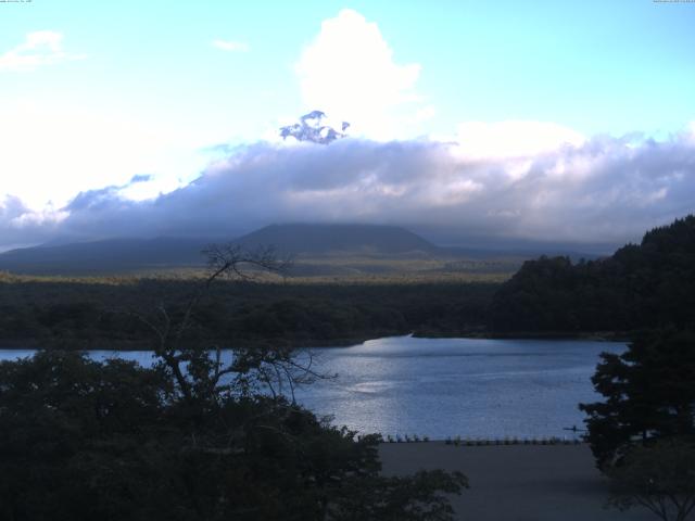 精進湖からの富士山