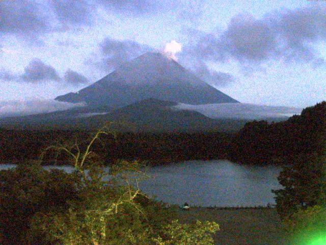 精進湖からの富士山