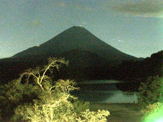 精進湖からの富士山