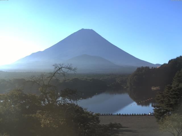 精進湖からの富士山