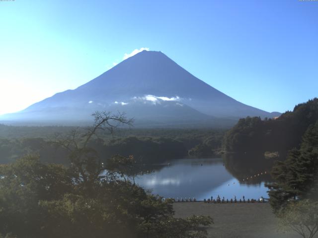 精進湖からの富士山