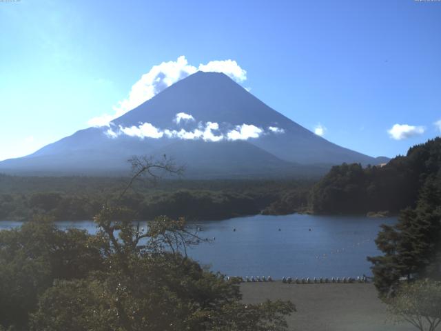 精進湖からの富士山