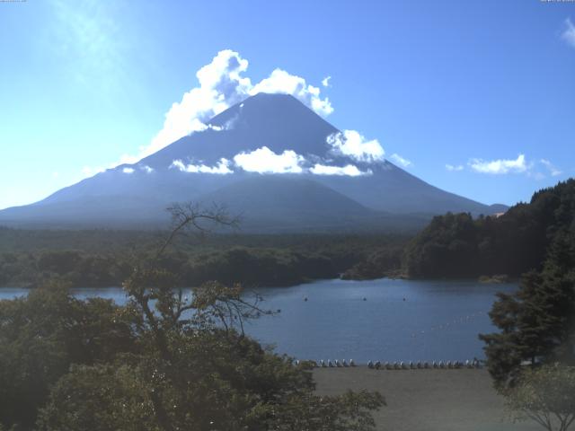 精進湖からの富士山