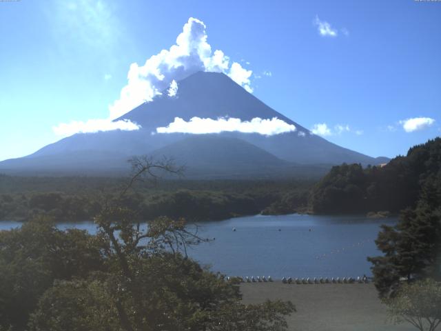 精進湖からの富士山