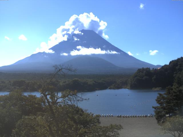 精進湖からの富士山