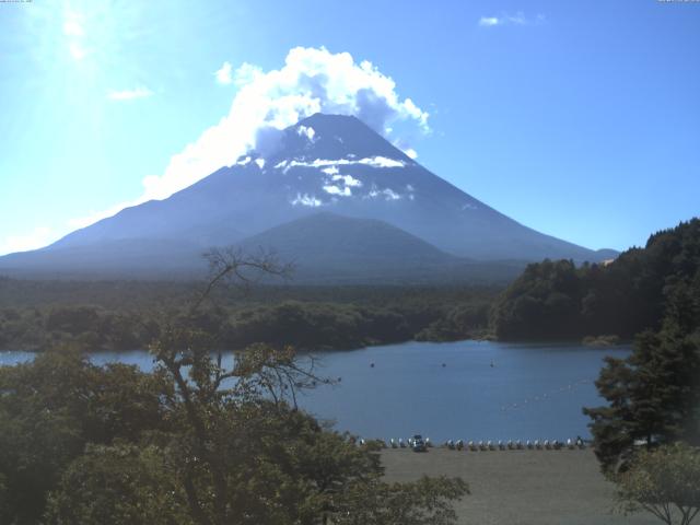 精進湖からの富士山