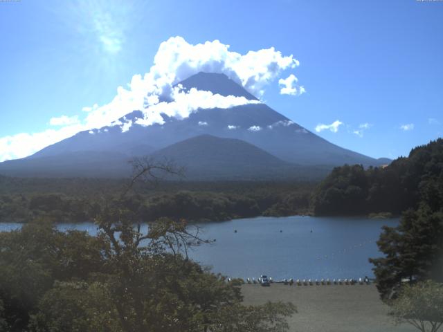 精進湖からの富士山