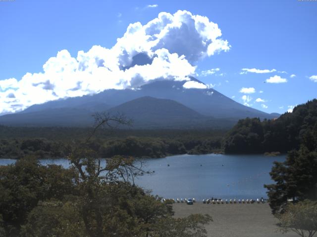 精進湖からの富士山