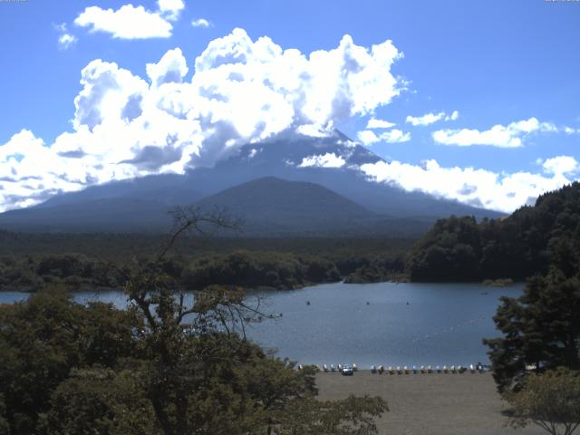 精進湖からの富士山