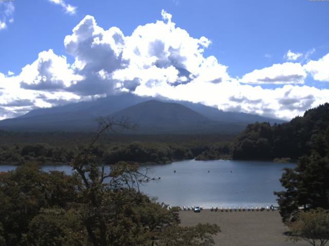 精進湖からの富士山