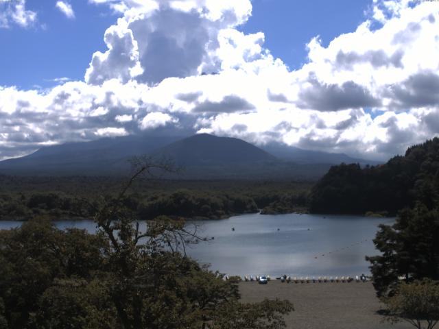 精進湖からの富士山