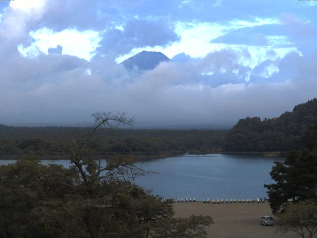 精進湖からの富士山