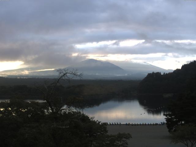 精進湖からの富士山