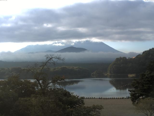 精進湖からの富士山