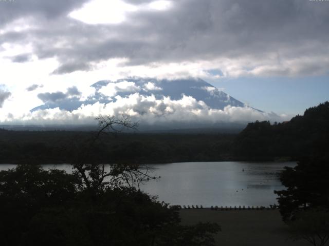 精進湖からの富士山