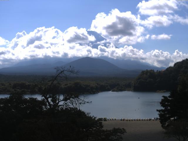 精進湖からの富士山