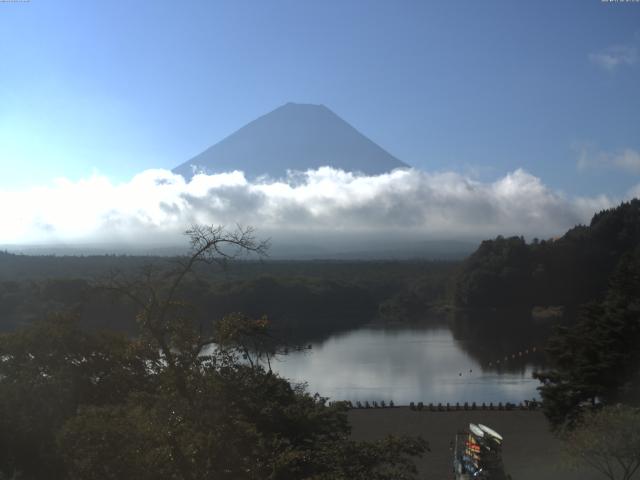 精進湖からの富士山