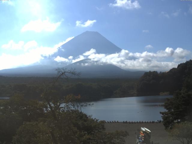 精進湖からの富士山