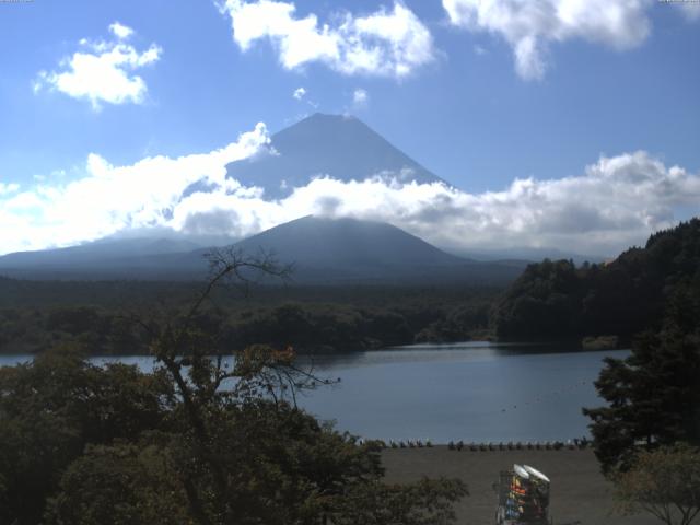 精進湖からの富士山