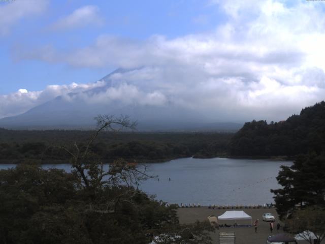 精進湖からの富士山