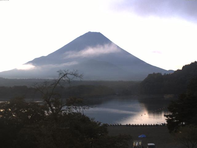 精進湖からの富士山