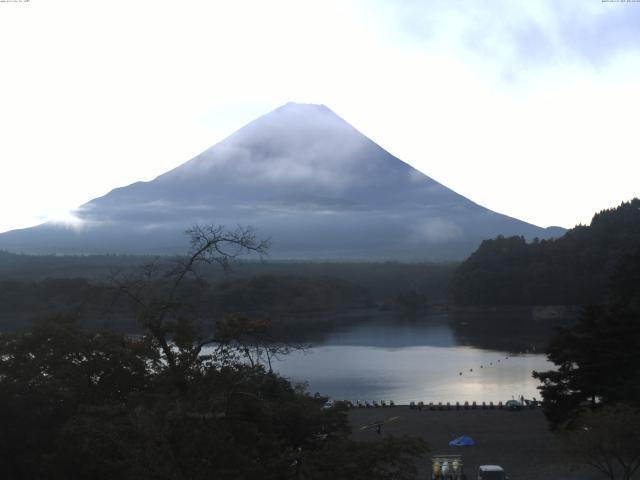 精進湖からの富士山