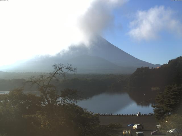 精進湖からの富士山