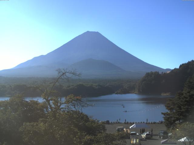 精進湖からの富士山