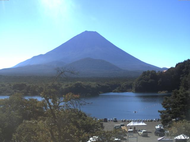 精進湖からの富士山