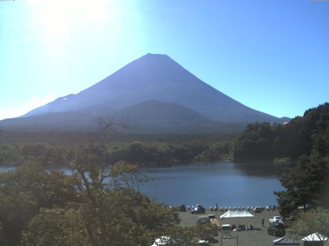 精進湖からの富士山