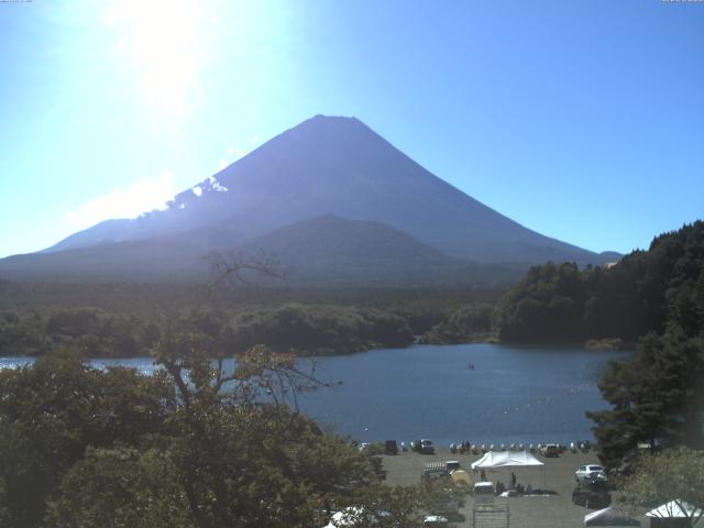 精進湖からの富士山