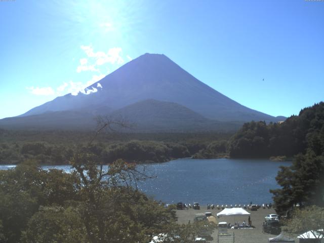 精進湖からの富士山