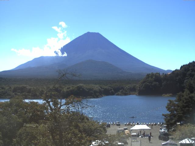 精進湖からの富士山