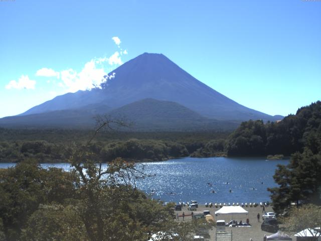 精進湖からの富士山