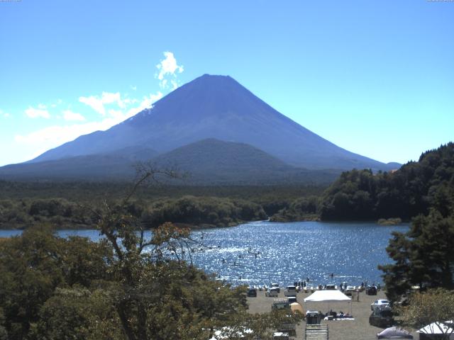 精進湖からの富士山