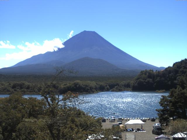 精進湖からの富士山