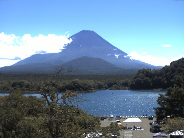 精進湖からの富士山