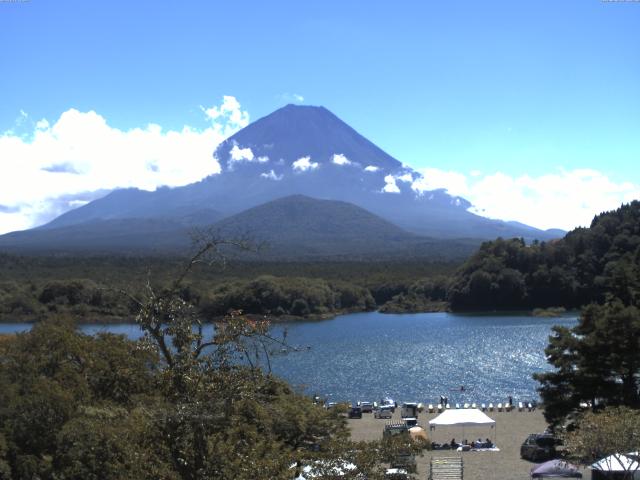 精進湖からの富士山