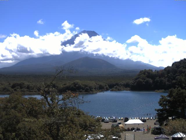 精進湖からの富士山